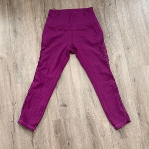 Lululemon Athletica Magenta Leggings